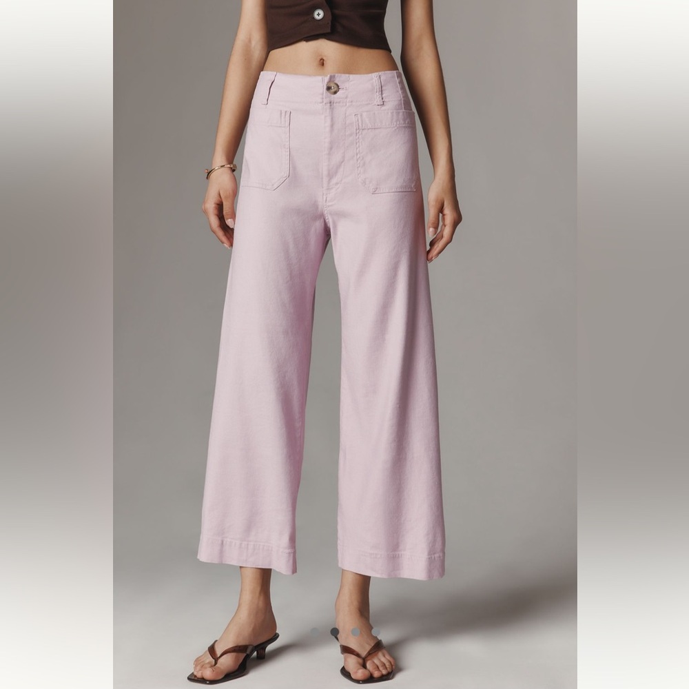 Maeve Colette Linen Wide Leg Pants